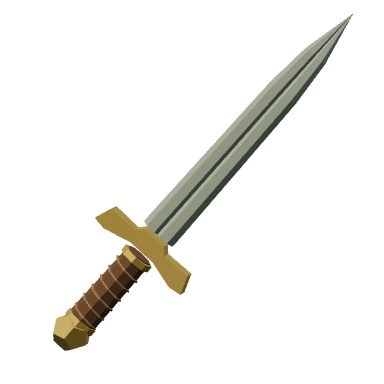 Crafted iron sword